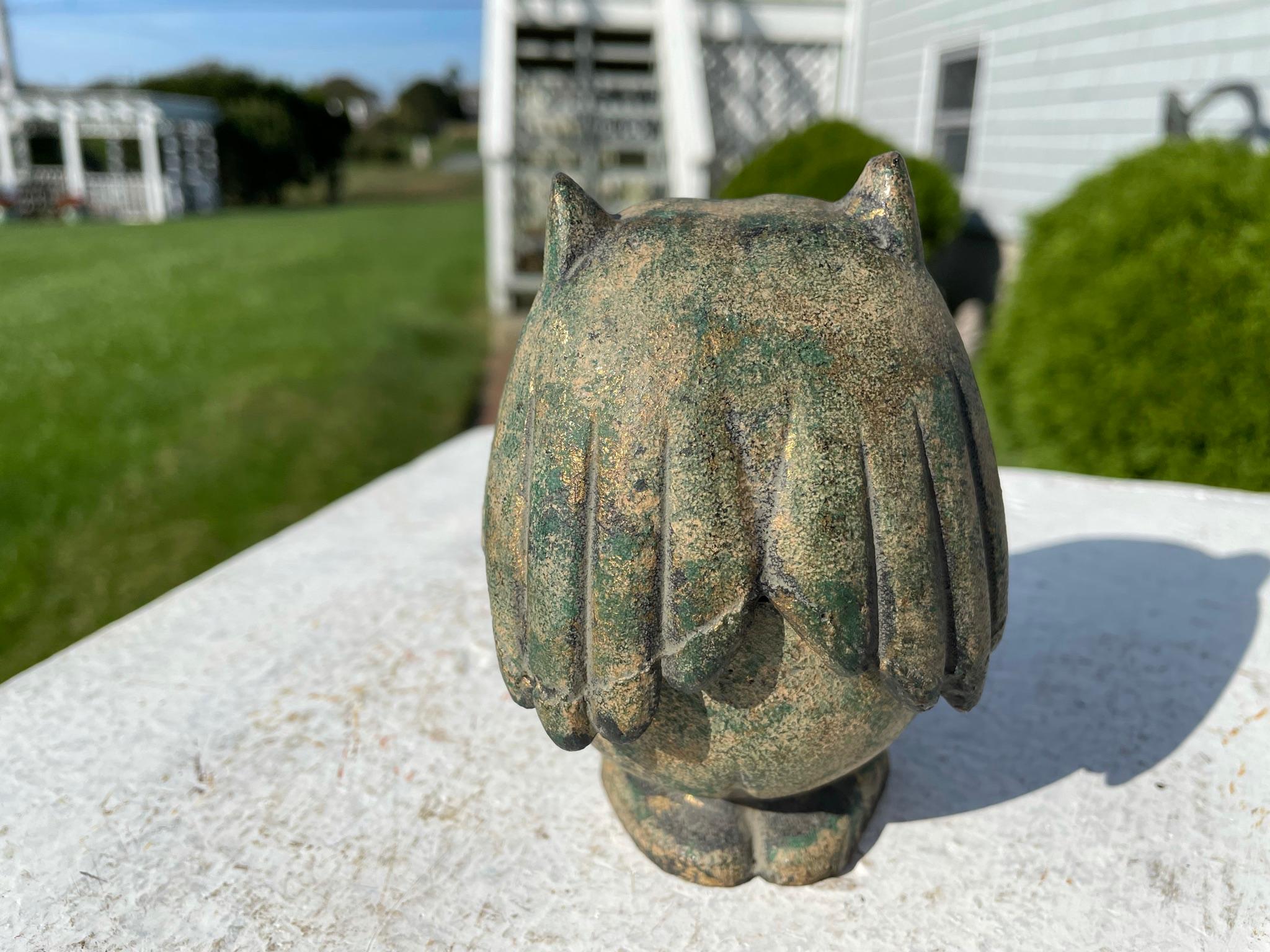 20th Century Japanese Old Big Feet Owl Lantern