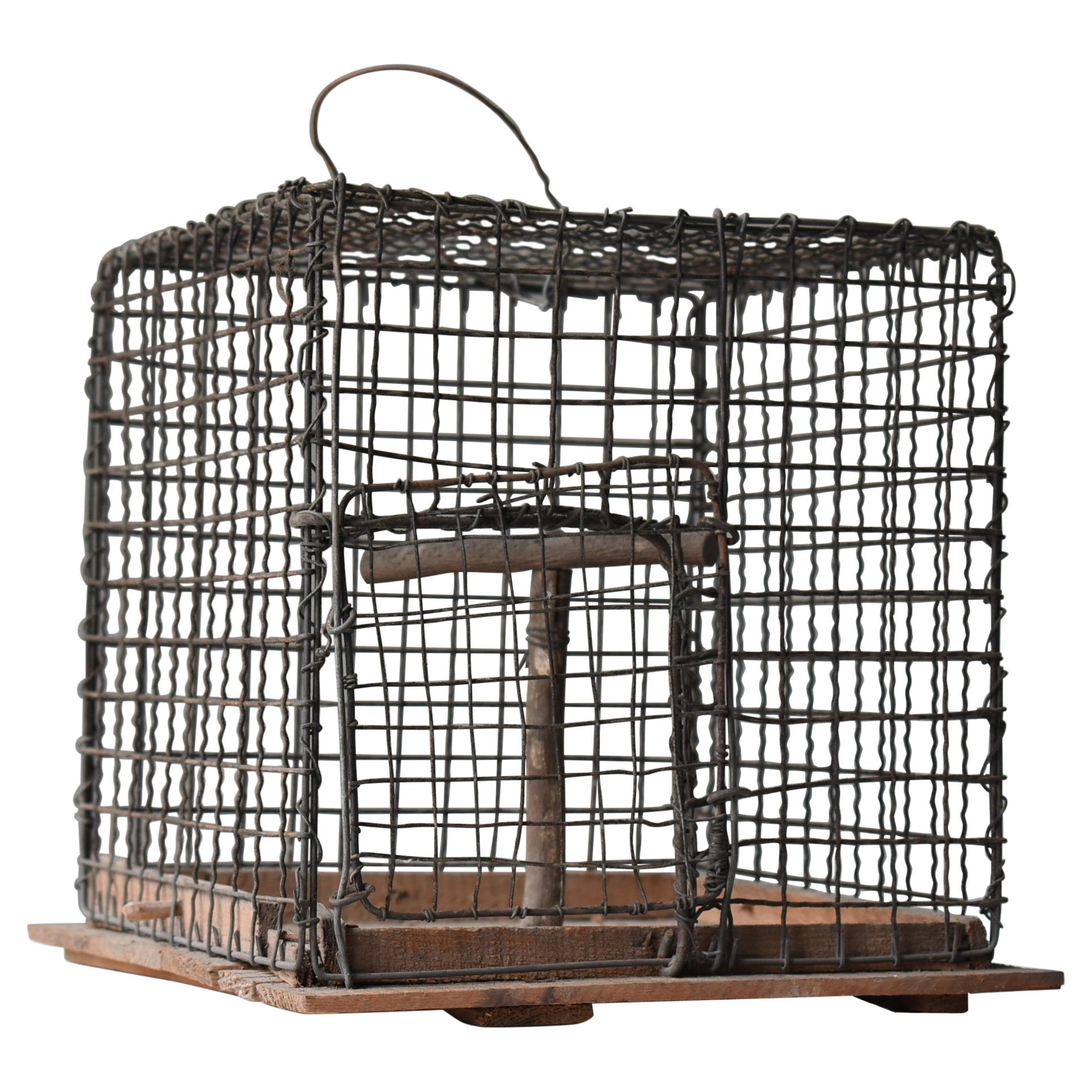 Japanese Old Birdcage 1920s-1950s/Antique Object Figurine Wabisabi Art