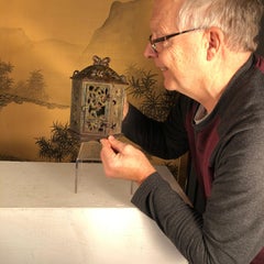 Japanese Old "Butterfly" Flower Garden Lantern