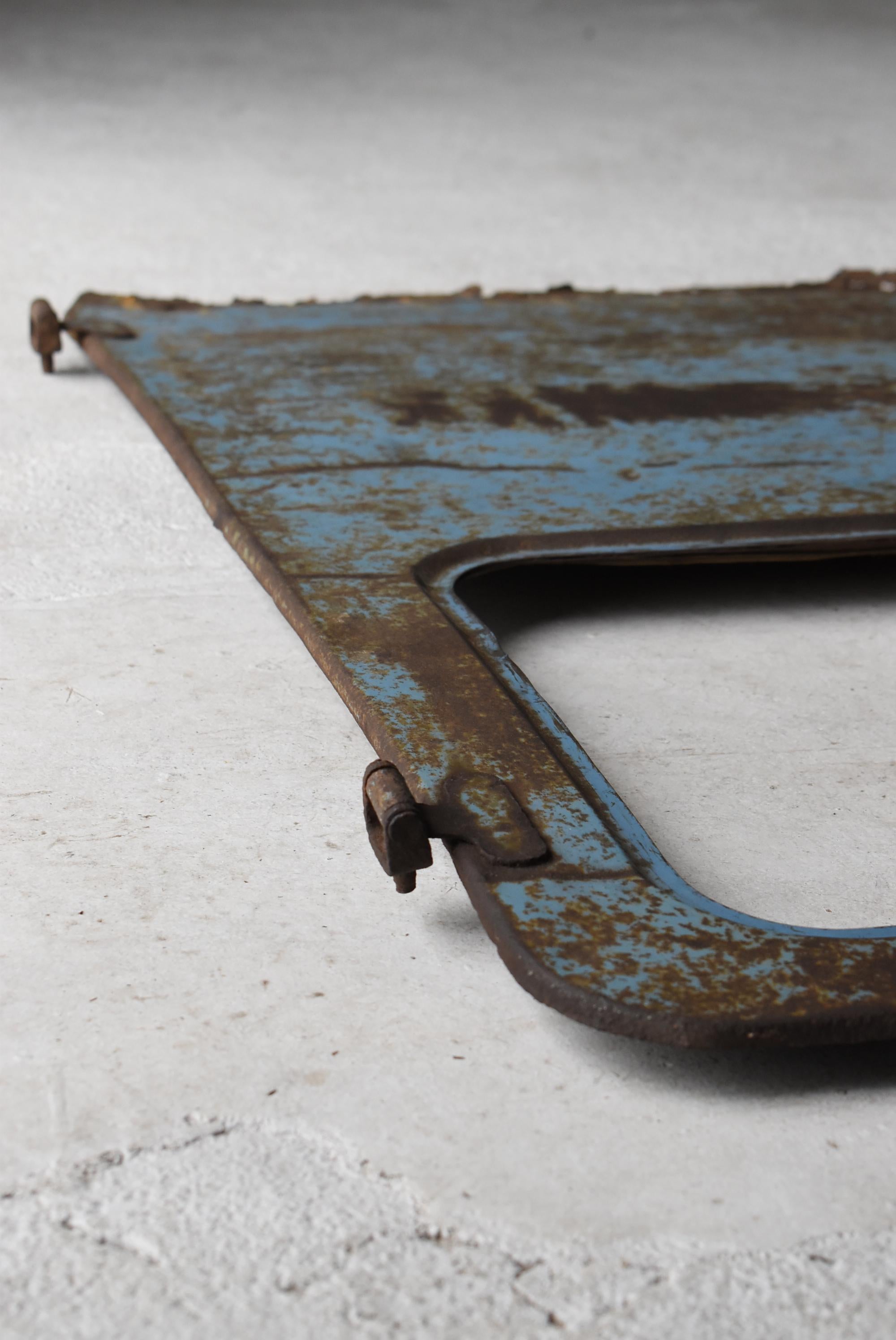 Japanische alte Autotür 1957er / Wanddekoration Abstrakte Kunst Wabisabi im Angebot 8