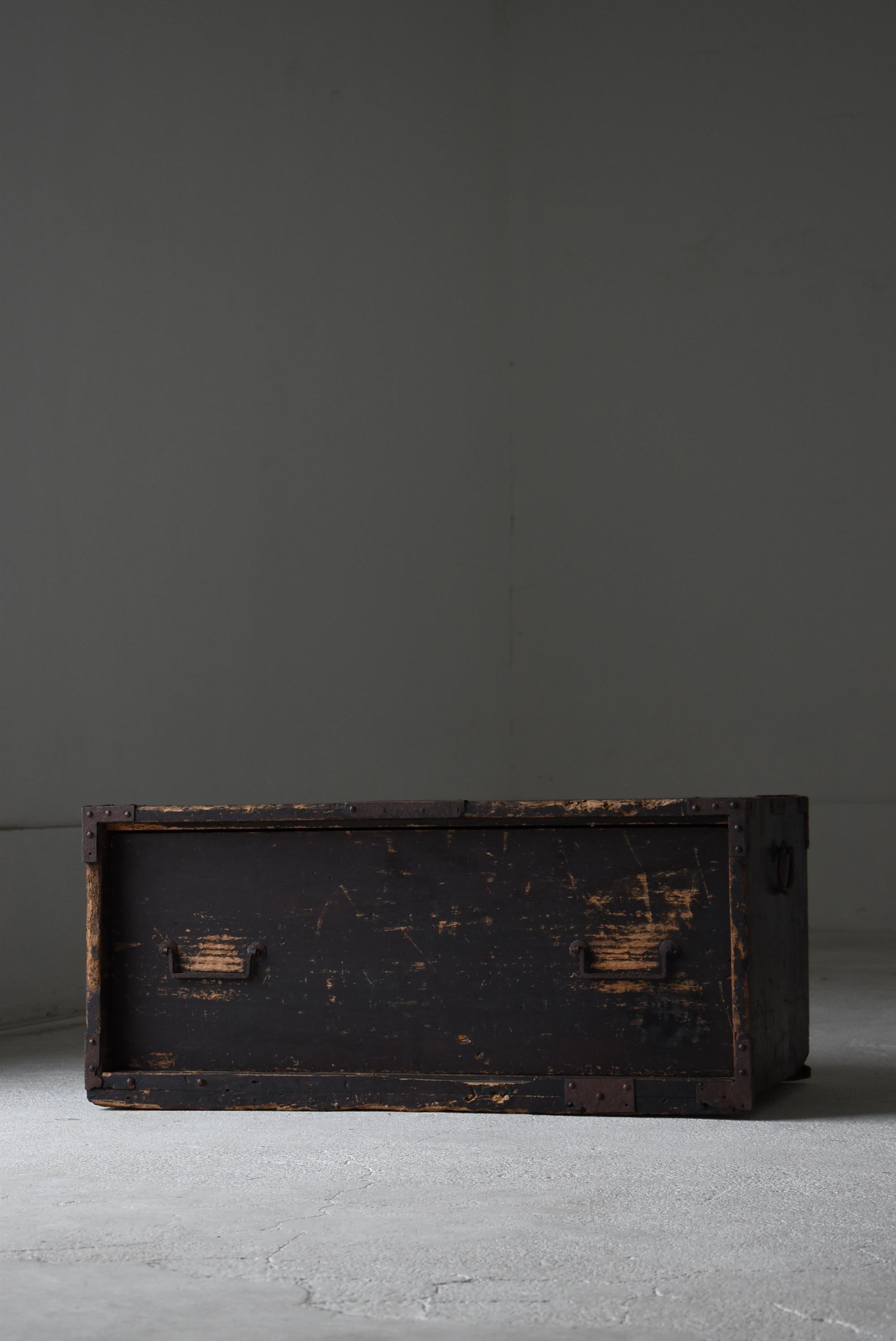 Japanese Old Chest of Drawers 1800s-1860s/Antique Cabinet Shelf Storage Wabisabi 4