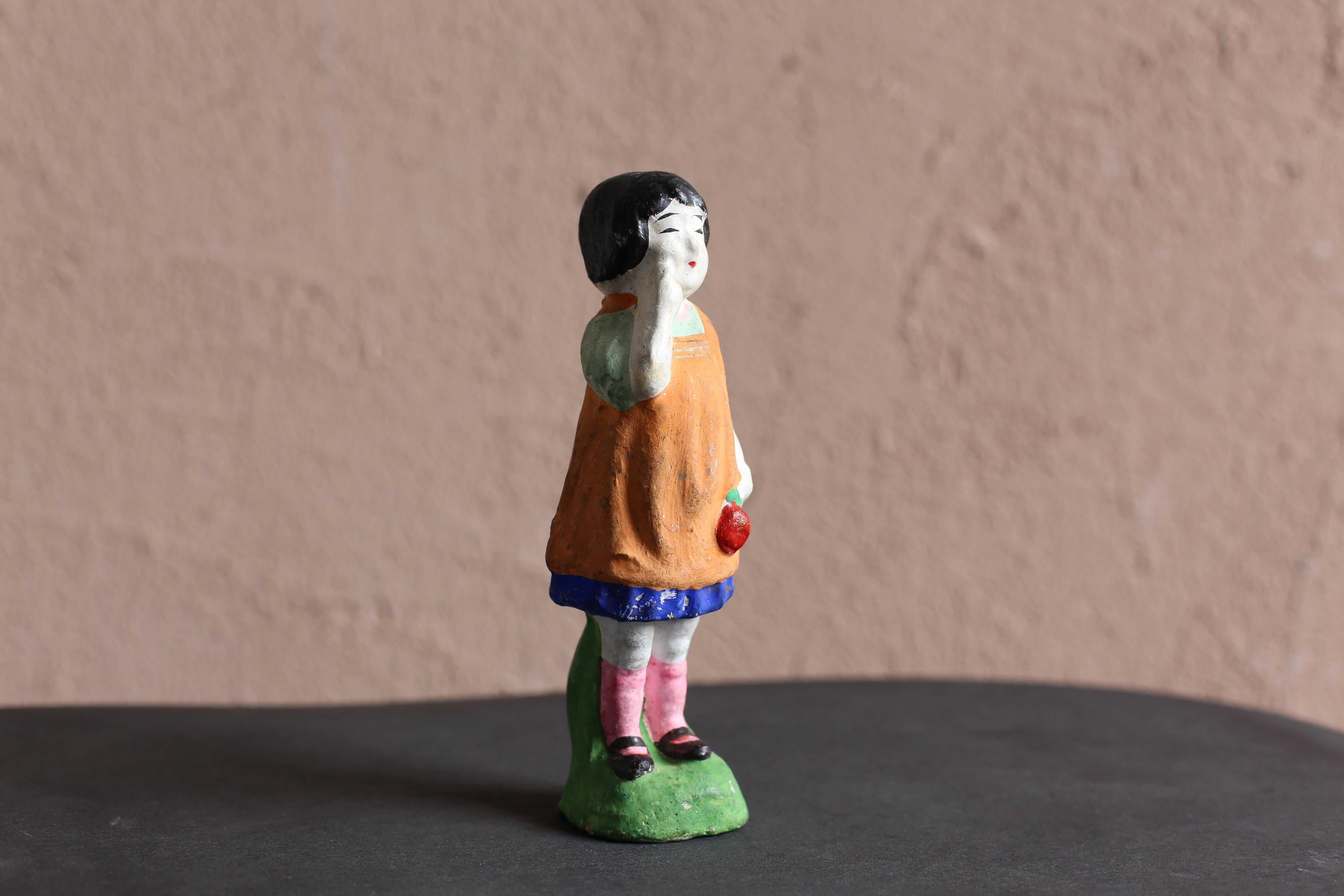 Other Japanese Old Clay Doll / Mingei For Sale