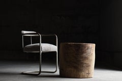 Japanischer alter Couchtisch Holzblock/Antiker Beistelltisch Runder Tisch Nacht