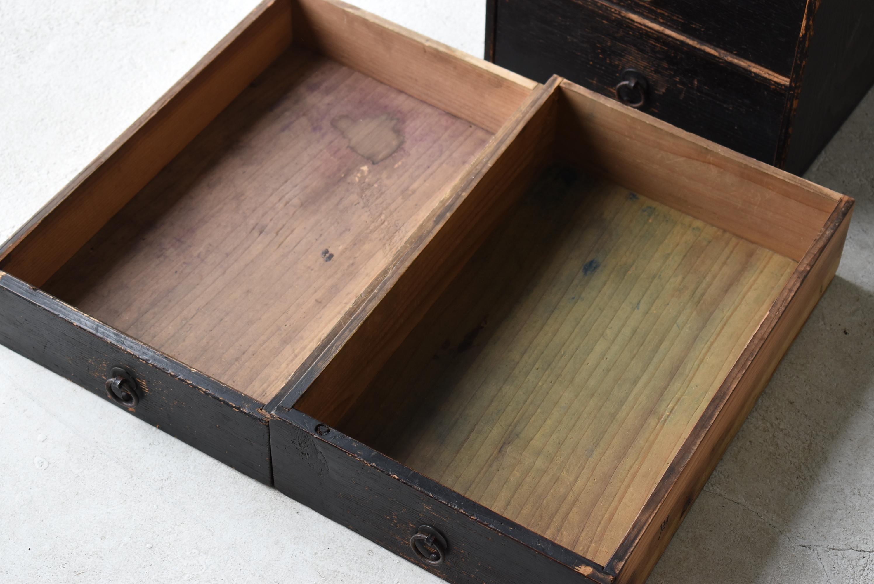 Japanese Old Drawer 1860s-1900s/Antique Storage Wabisabi Cabinet Chest Shelf 5