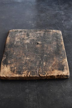 Japanese Old Farm Tool Board Meiji-Taisho Era / Top Board / Coffee Table Board