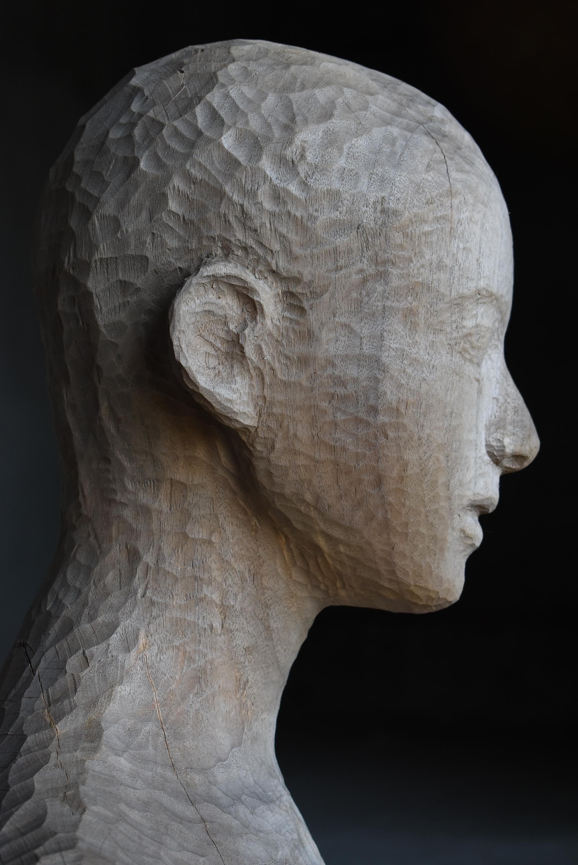 Japanese Old Female Figure Sculpture 1960s-1980s / Figurine Human Statue For Sale 7