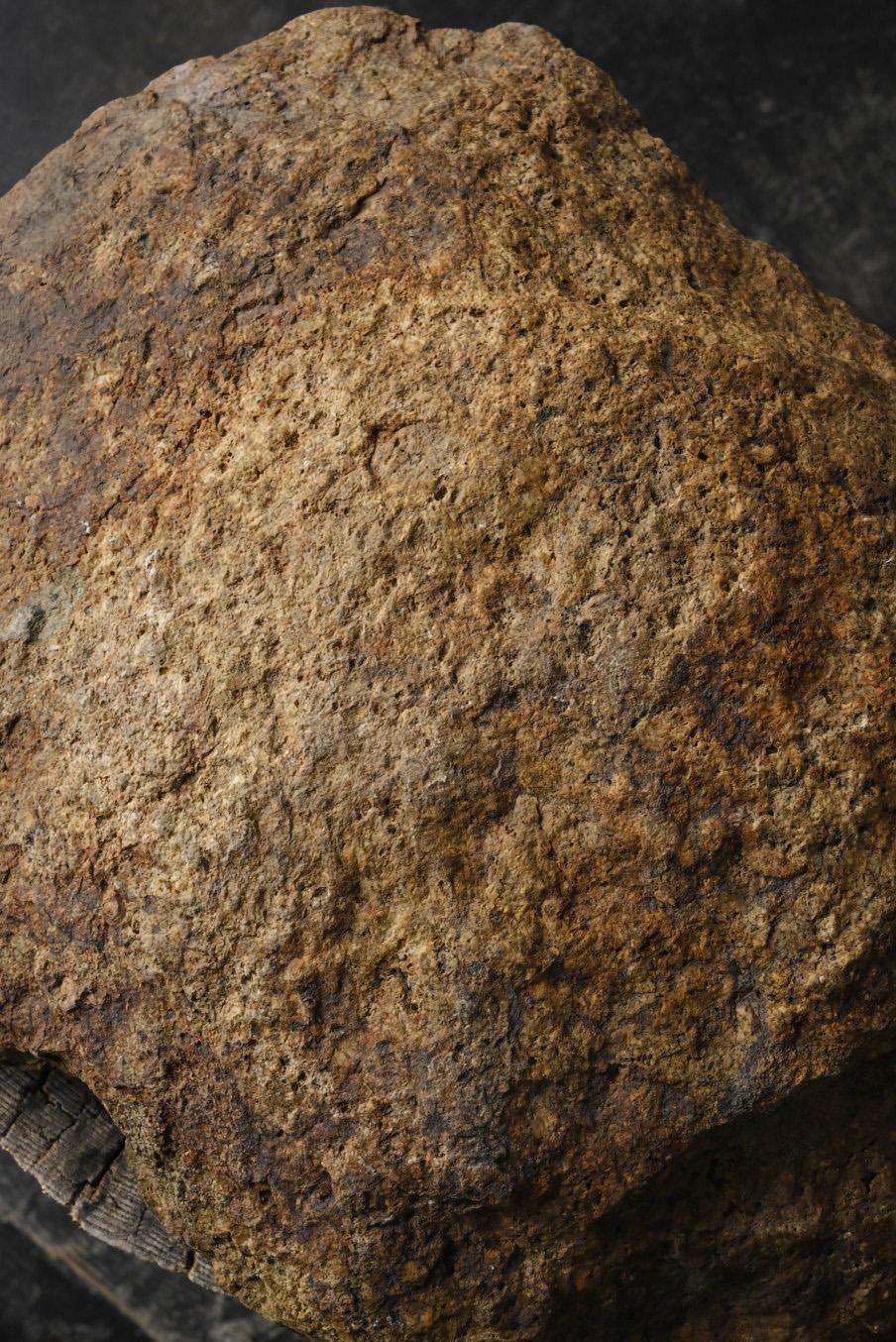 Piedra japonesa antigua de jardín / 