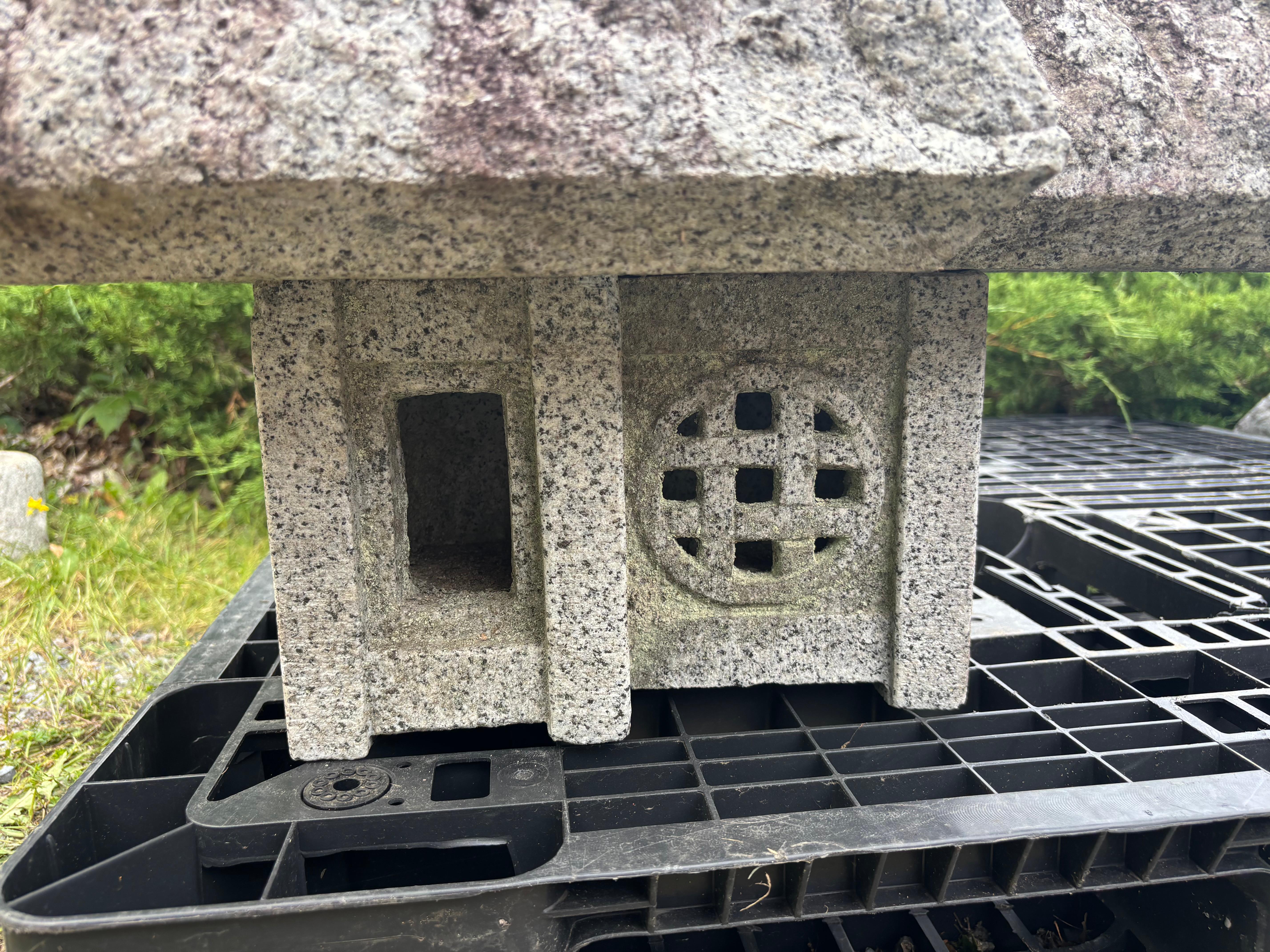 Casa de jardín japonesa de granito antiguo Model Stone Minka Lantern Piedra en venta