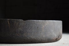 Japanese Old Large Wooden Bowl 1800s-1900s/Antique Wabisabi Art