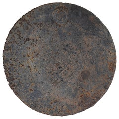 Japanese Old Lid of Drum Can 1960s-1980s / Wabi Sabi Contemporary Art
