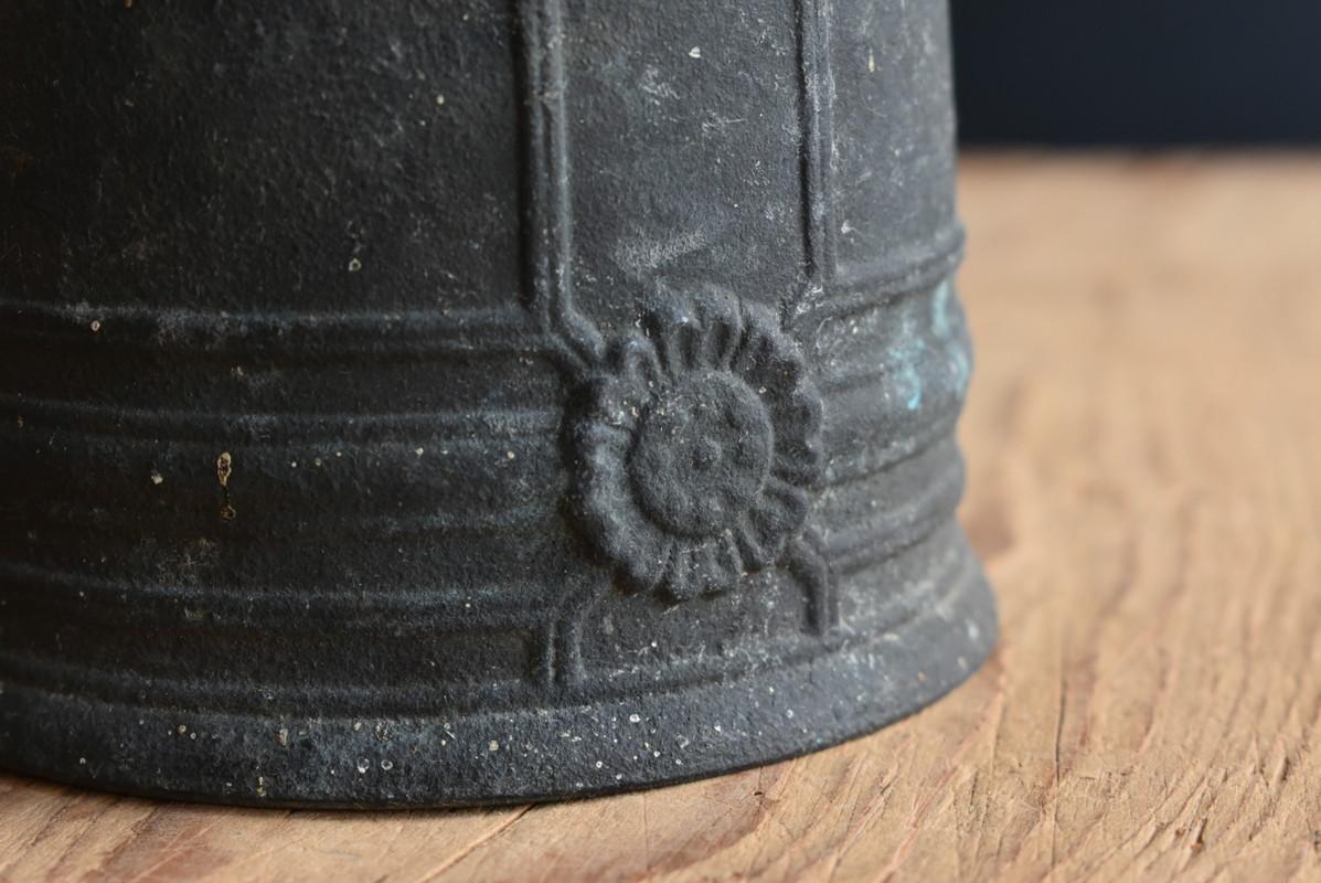 20th Century Japanese Old Little Bronze Hanging Bell / 1900-1960 / Traditional Design For Sale
