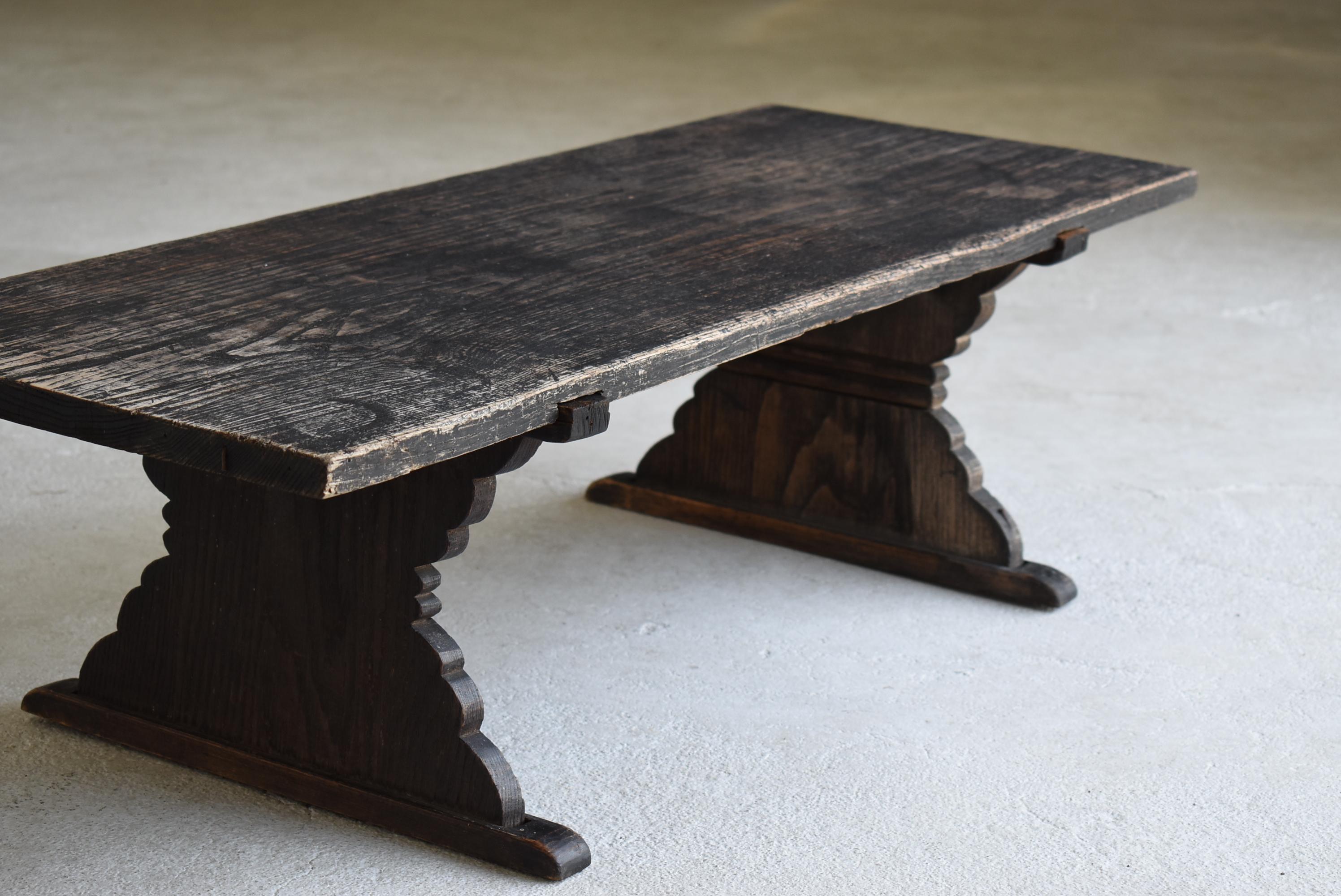 Japanese Old Low Table 1860-1920s/Antique Desk Sofa Table Coffee Table Wabisabi In Good Condition In Sammu-shi, Chiba