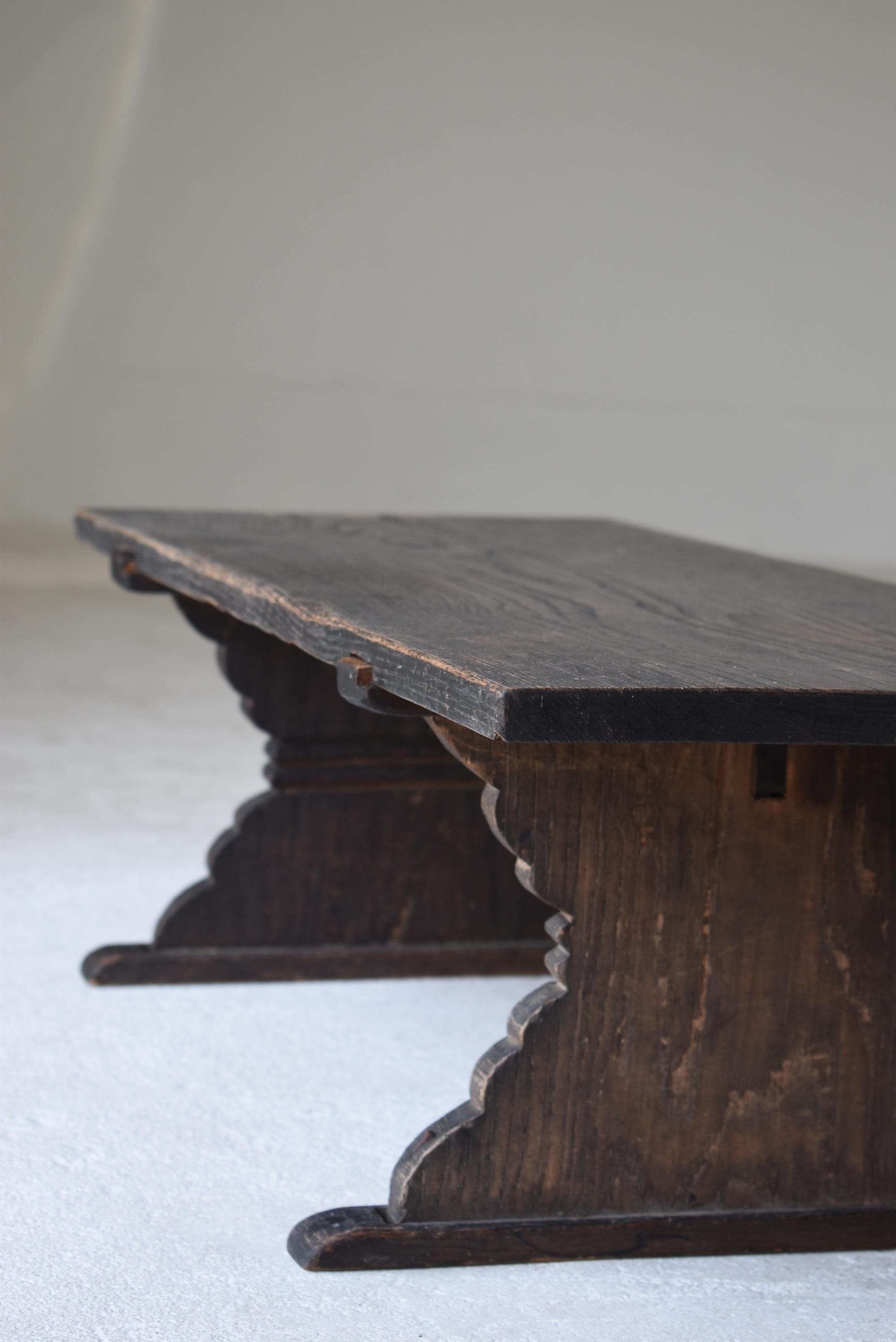20th Century Japanese Old Low Table 1860-1920s/Antique Desk Sofa Table Coffee Table Wabisabi