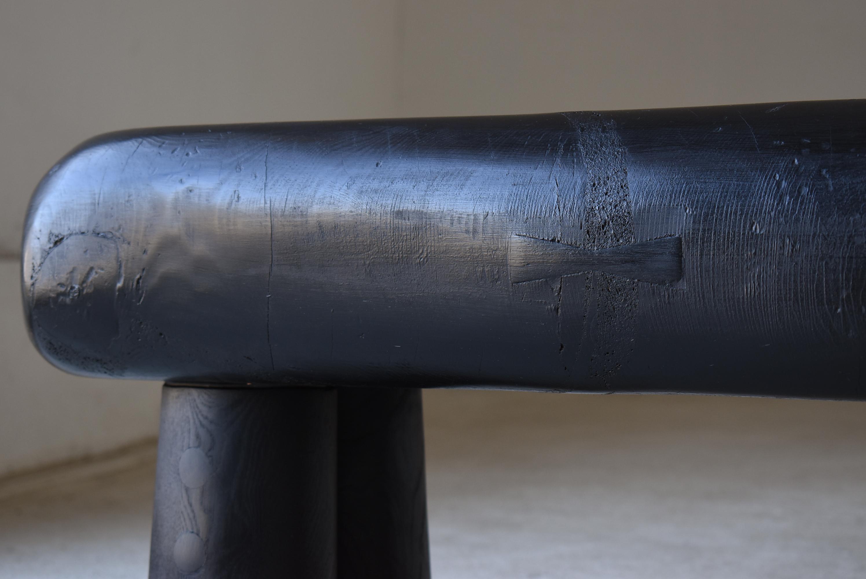 Wood Japanese Old Modern Bench 