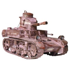 Japanese Old Object "Light Tank M3" 1960s-1980s / Figurine
