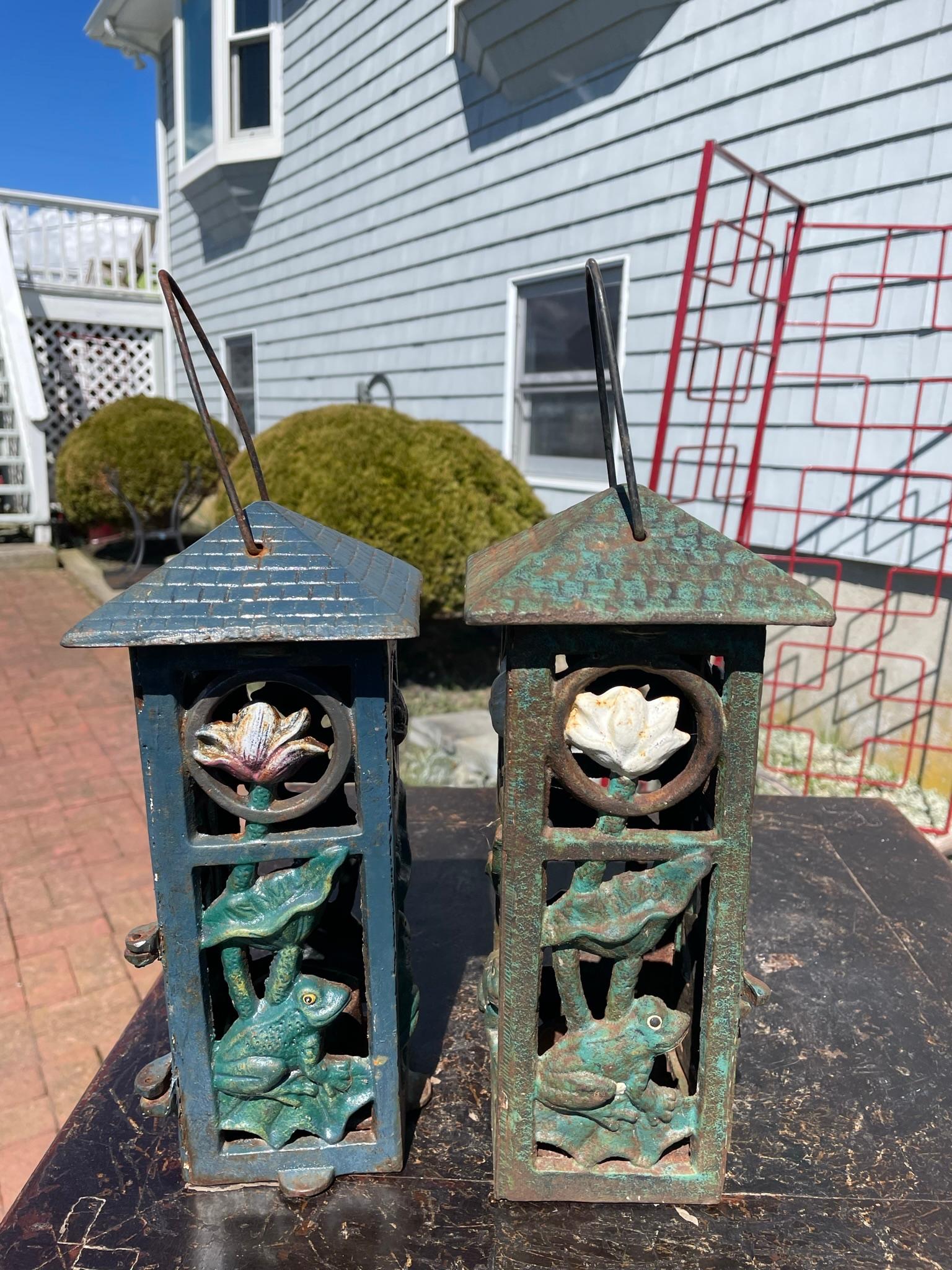 Japanese Old Pair Blue and Green 