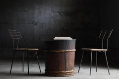 Pareja de sillas japonesas antiguas años 1940-1960 / Sillas auxiliares modernas Wabisabi