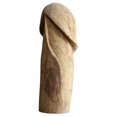 Figurine/amulet japonaise en bois en forme de Penis ancien représentant la prosperité des Descendants