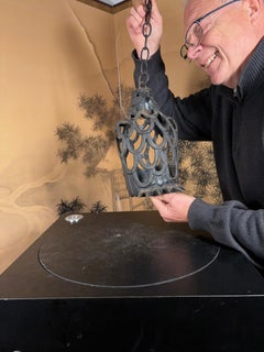 Japanese Old Perching  Eagle Lighting Lantern, Brilliant Night Light