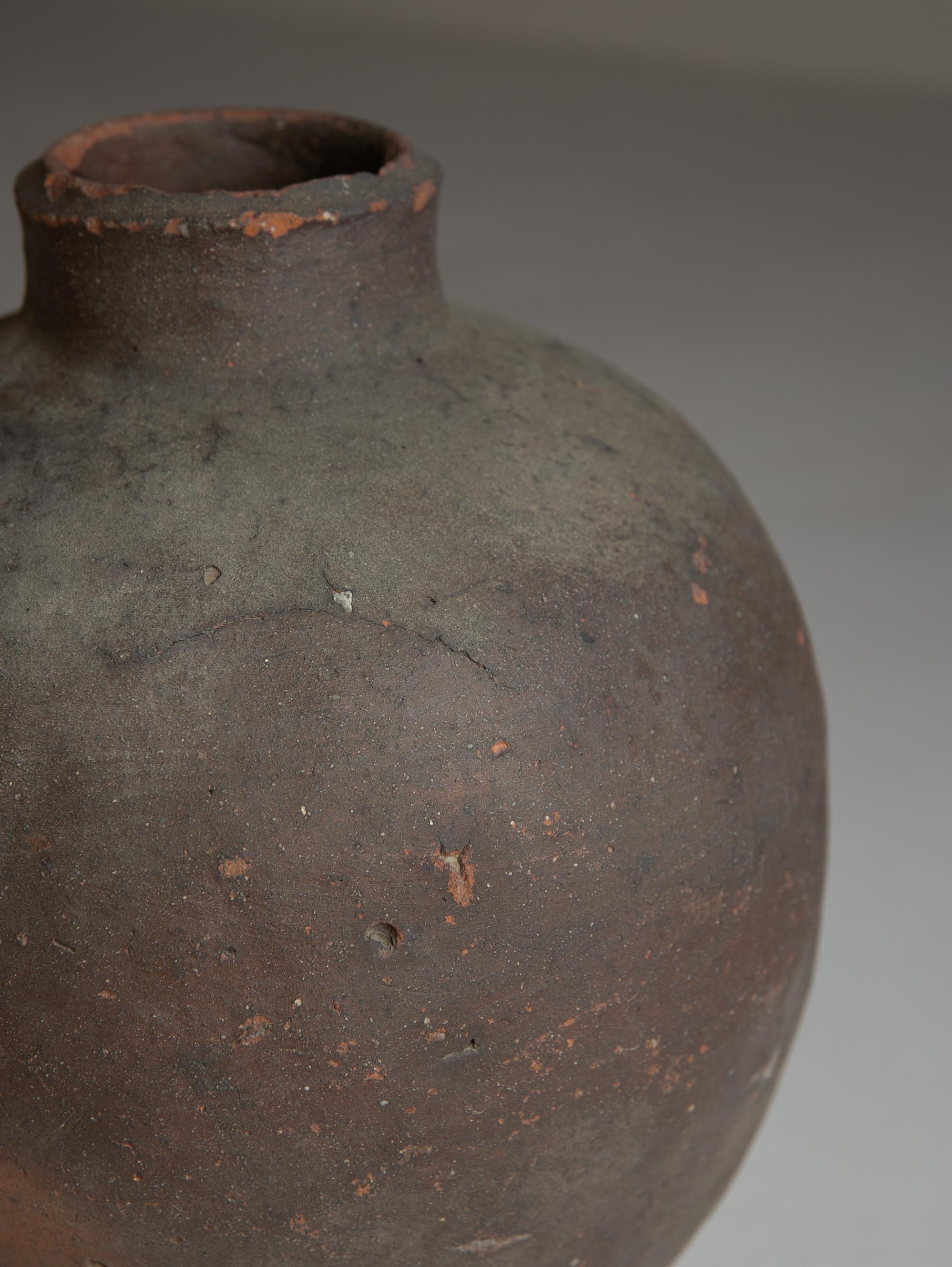 Japanese Old Pottery 1450-1550s / Tokoname Ware / Flower Vase Wabisabi 1