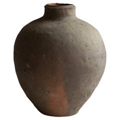 Antique Japanese Old Pottery 1450-1550s / Tokoname Ware / Flower Vase Wabisabi