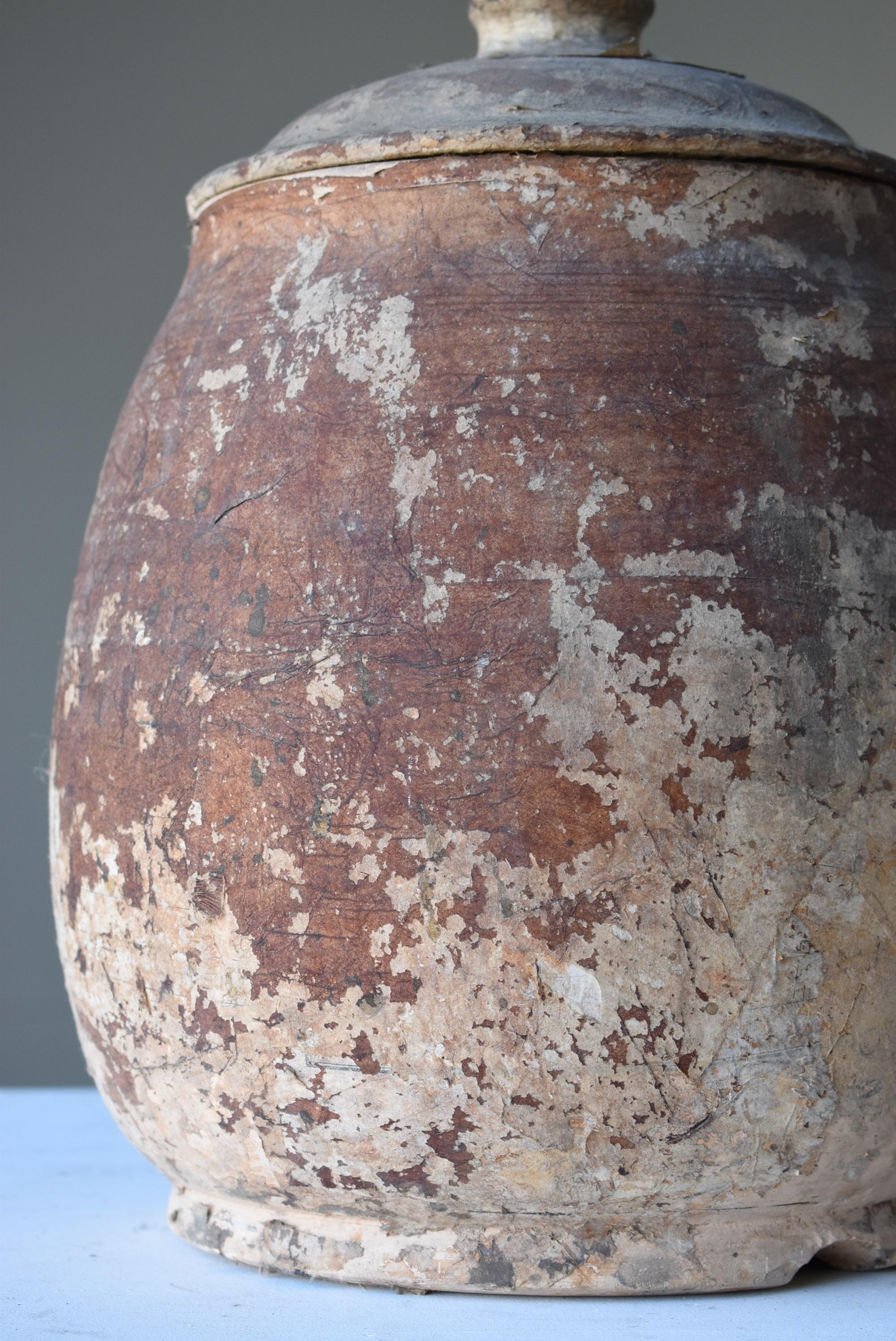 old clay vase