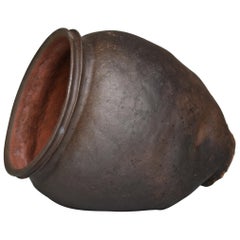 Japanese Old Pottery Tokoname 1700s-1800s/Antique Flower Vase Vessel Jar Ceramic