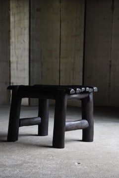 Silla Japonesa Vieja Primitiva 1950s-1970s / Taburete Wabi Sabi