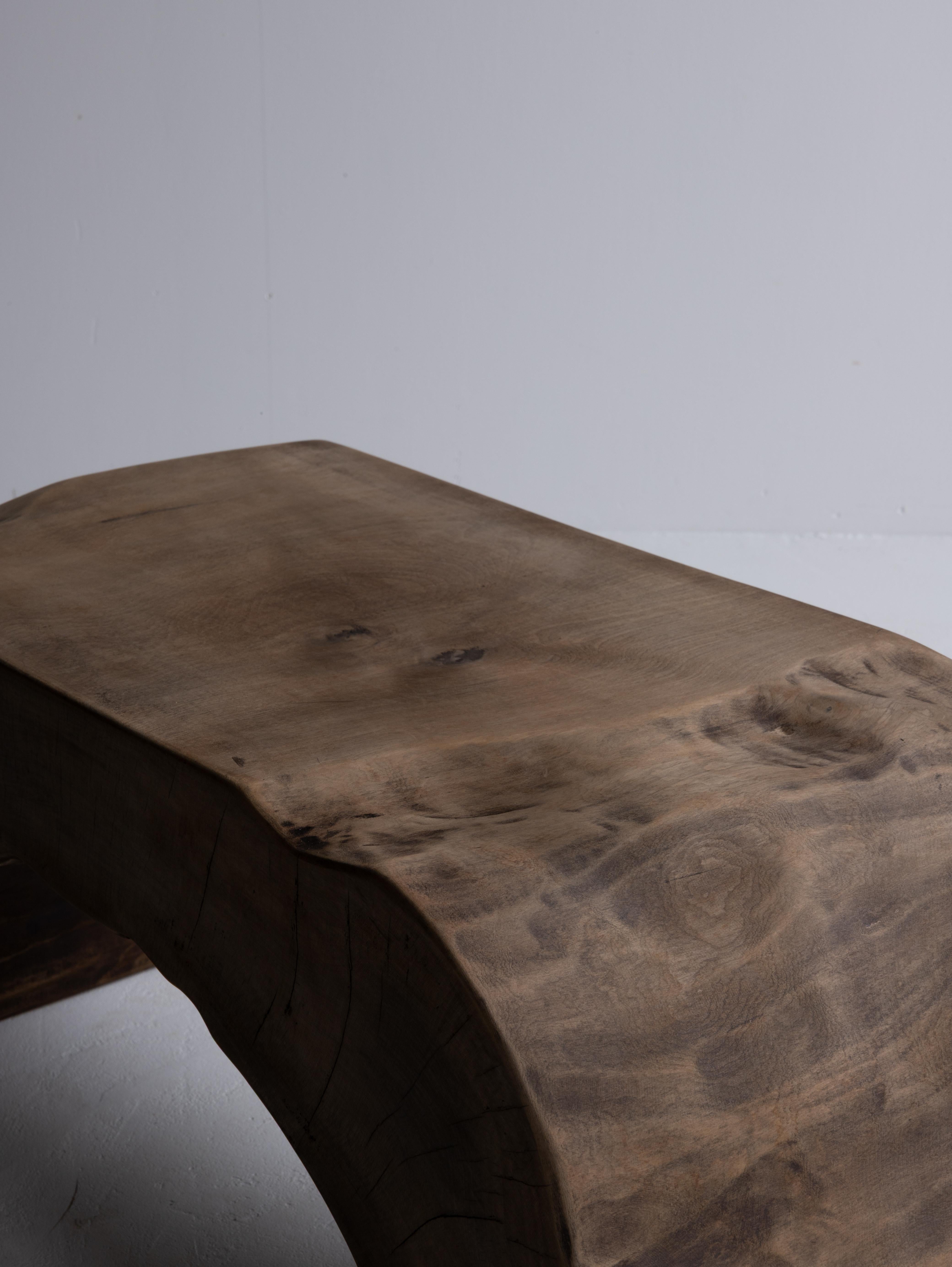 Ancienne chaise d'appoint japonaise primitive 1940s-1960s / Tabouret Présentoir Wabi Sabi en vente 3