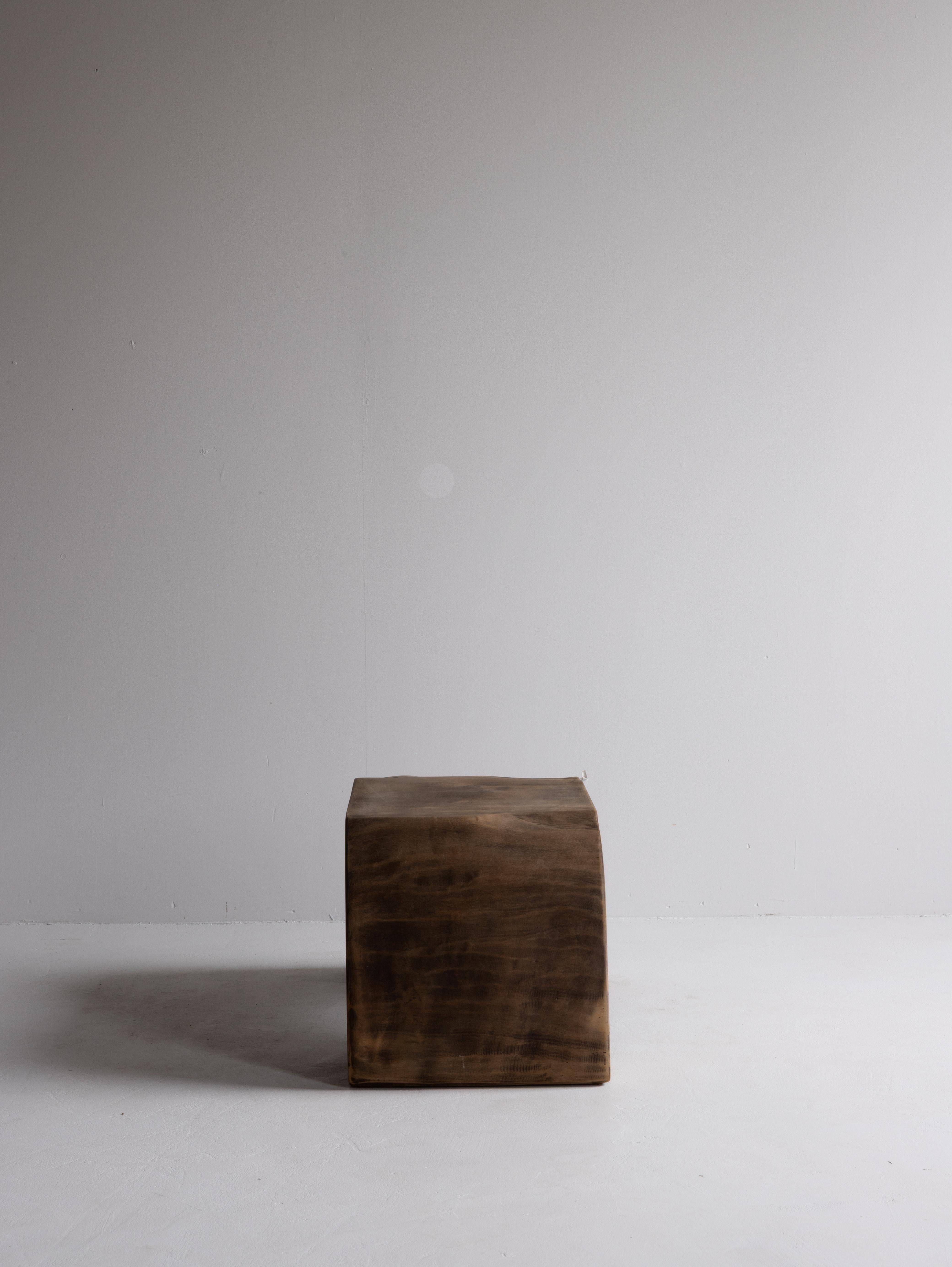 Ancienne chaise d'appoint japonaise primitive 1940s-1960s / Tabouret Présentoir Wabi Sabi en vente 1