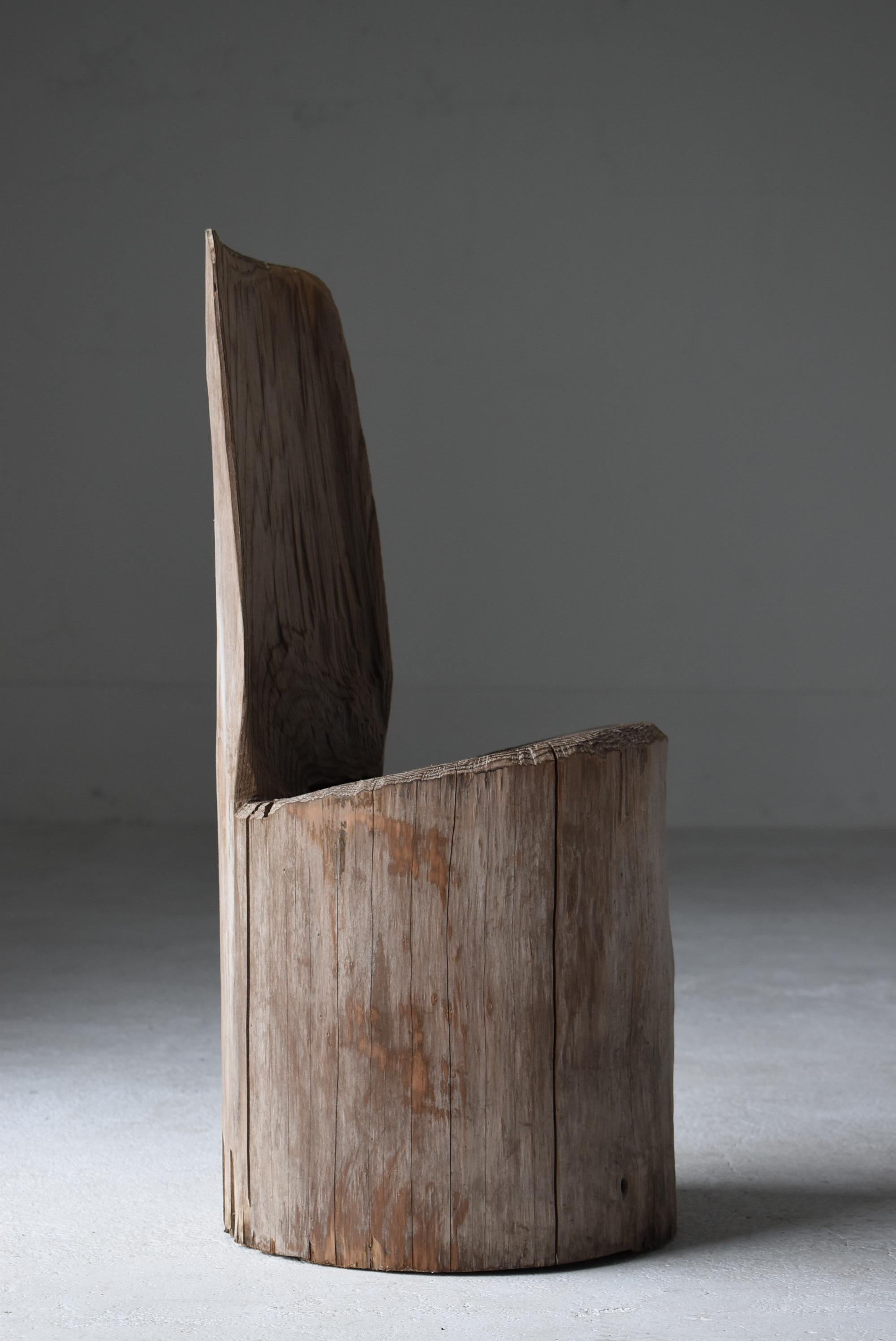 Chaise d'appoint japonaise primitive ancienne 1950s-1970s / Wabi Sabi en vente 2