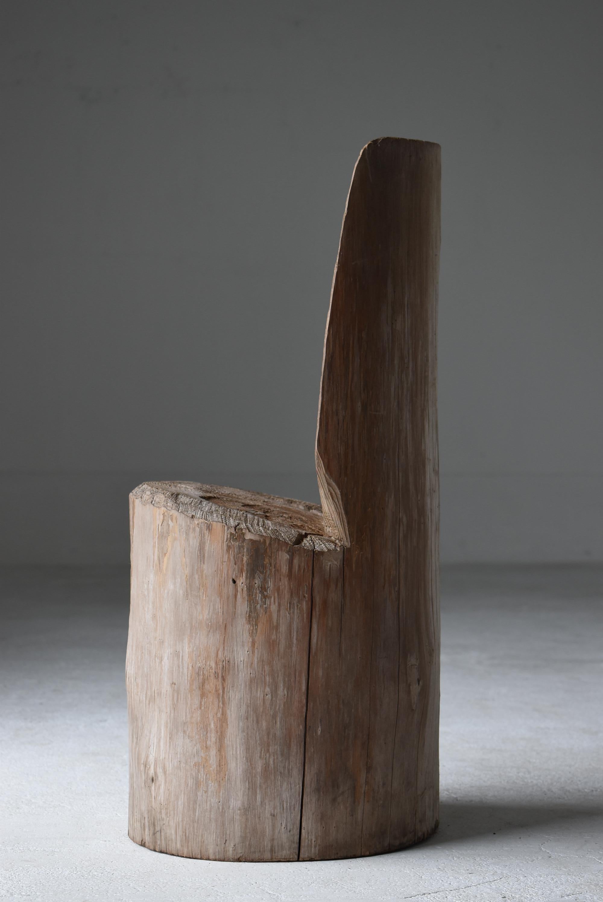 Chaise d'appoint japonaise primitive ancienne 1950s-1970s / Wabi Sabi en vente 7