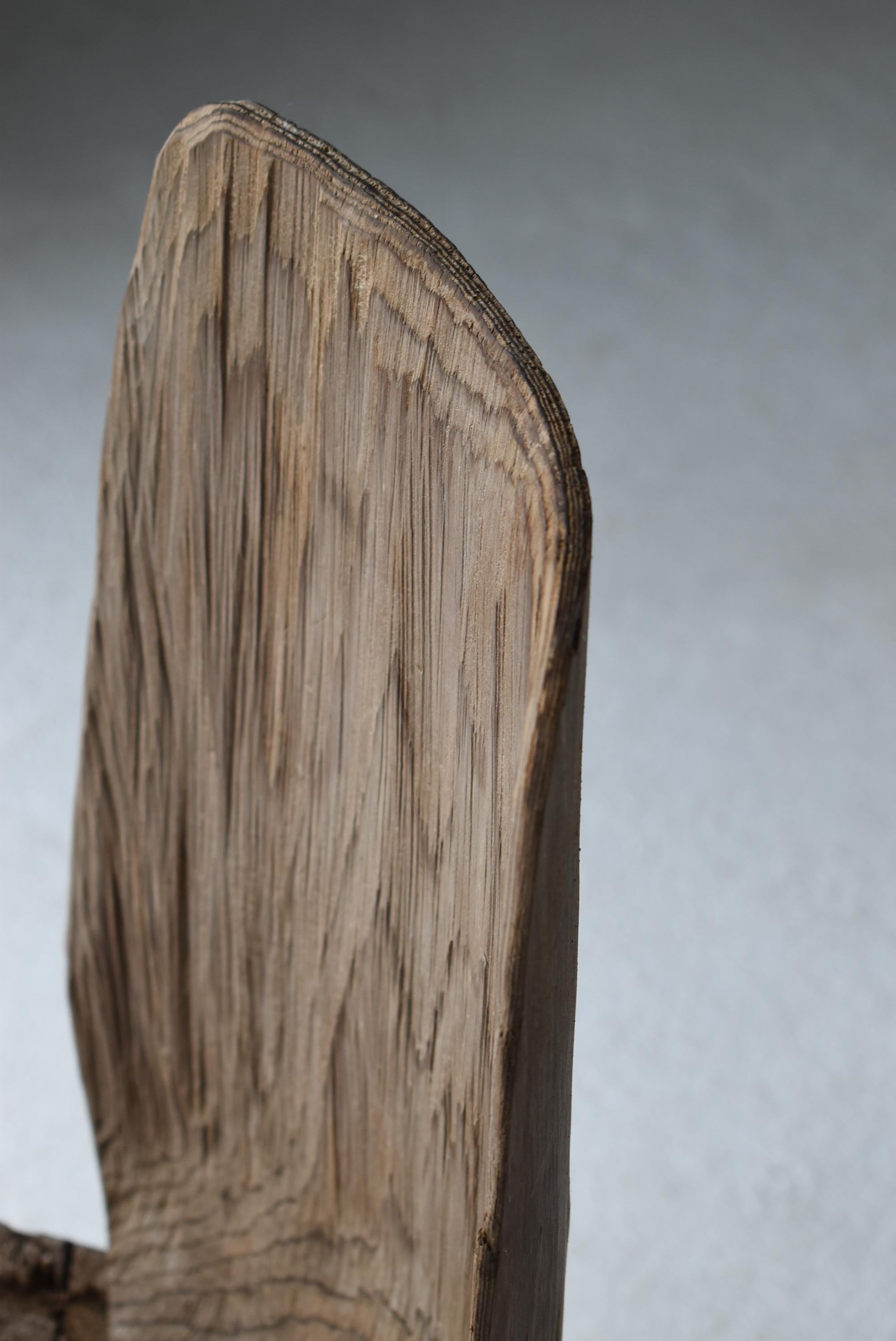 Chaise d'appoint japonaise primitive ancienne 1950s-1970s / Wabi Sabi en vente 1