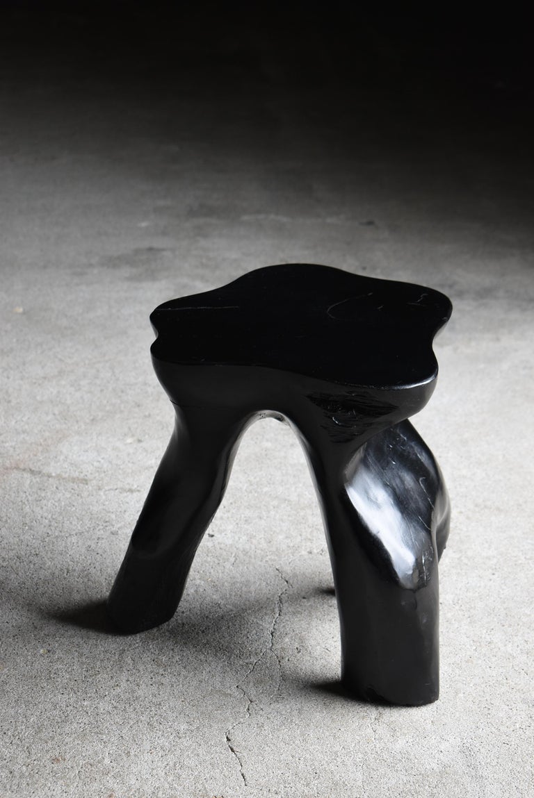 Japanese Old Primitive Stool 1950s-1970s / Side Chair Wabisabi For