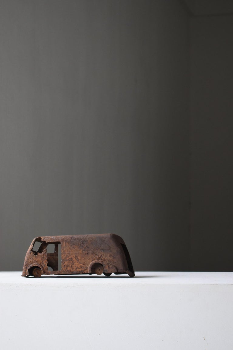 Japanese Old Rusted Car Toys 1940s-1970s/Vintage Iron Object Figurine ...