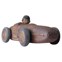 Japanese Old Rusted Toy Car 1950s-1980s / Object Wabi Sabi