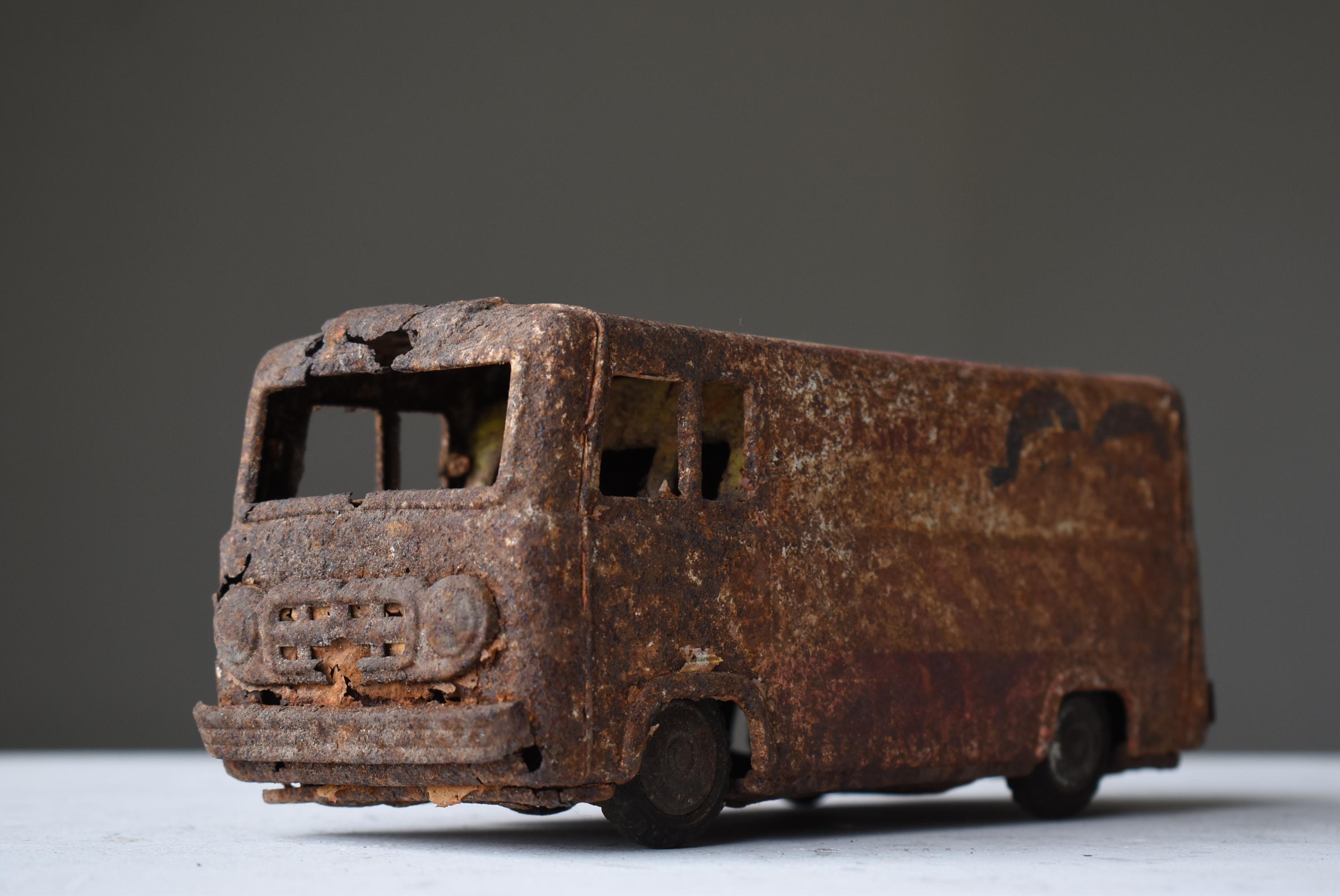 Japanese Old Rusty Car 1950s-1980s / Figurine Object Wabi Sabi 5