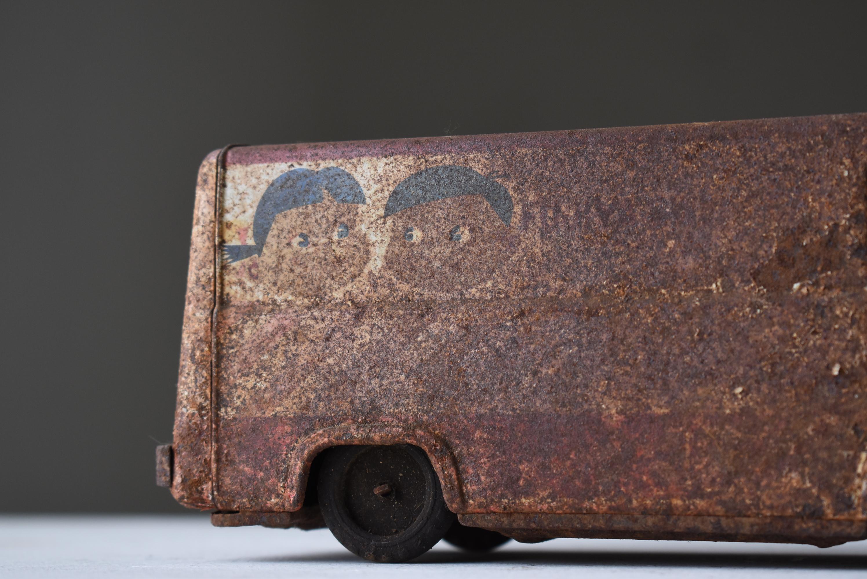 Japanese Old Rusty Car 1950s-1980s / Figurine Object Wabi Sabi 3