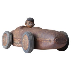 Japanese Old Rusty Toy Car 1950s-1980s / Object Wabi Sabi