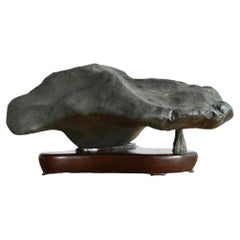 Antique Japanese Old Scholar's Stone / Odd Shaped Appreciation Stone / Suiseki