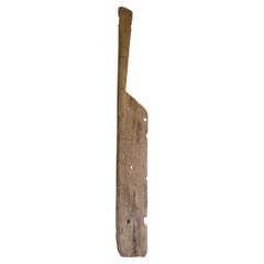 Japanese Old Ship Oar 1800s-1900s/Antique Wooden Object Folk Art Wabisabi