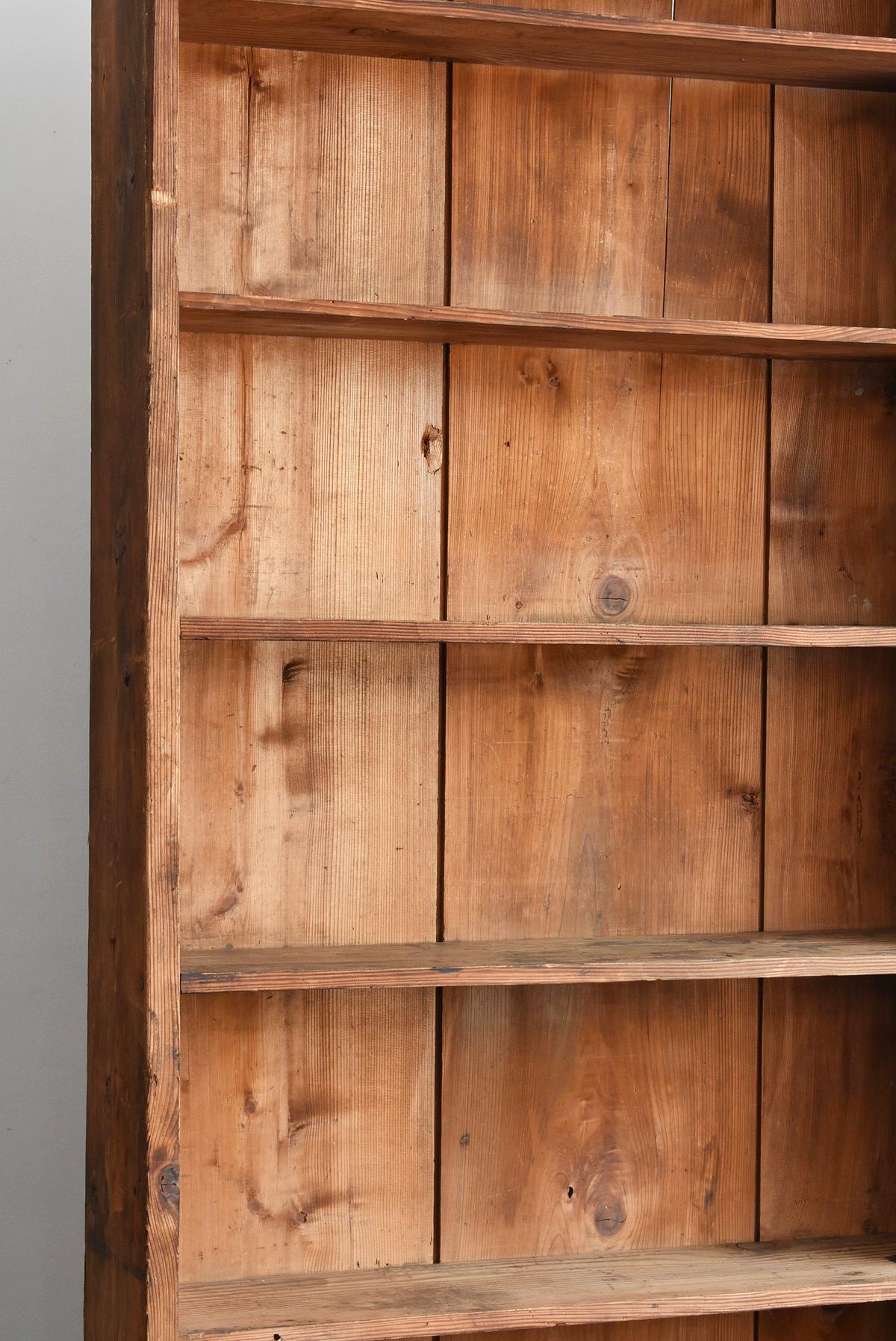 Japanese Old Simple Shelves / Wooden Thin Shelves / Exhibition Shelves 3