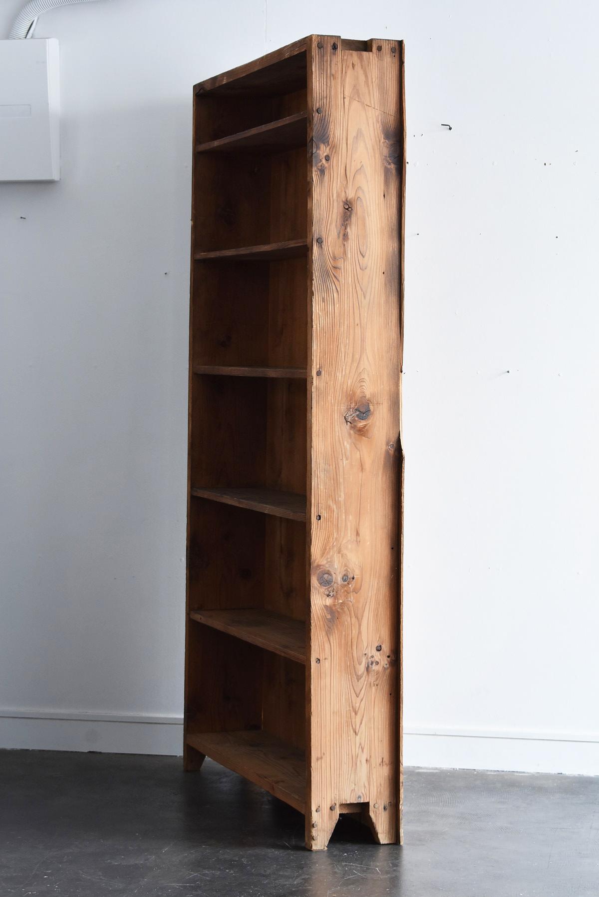 Japanese Old Simple Shelves / Wooden Thin Shelves / Exhibition Shelves 4