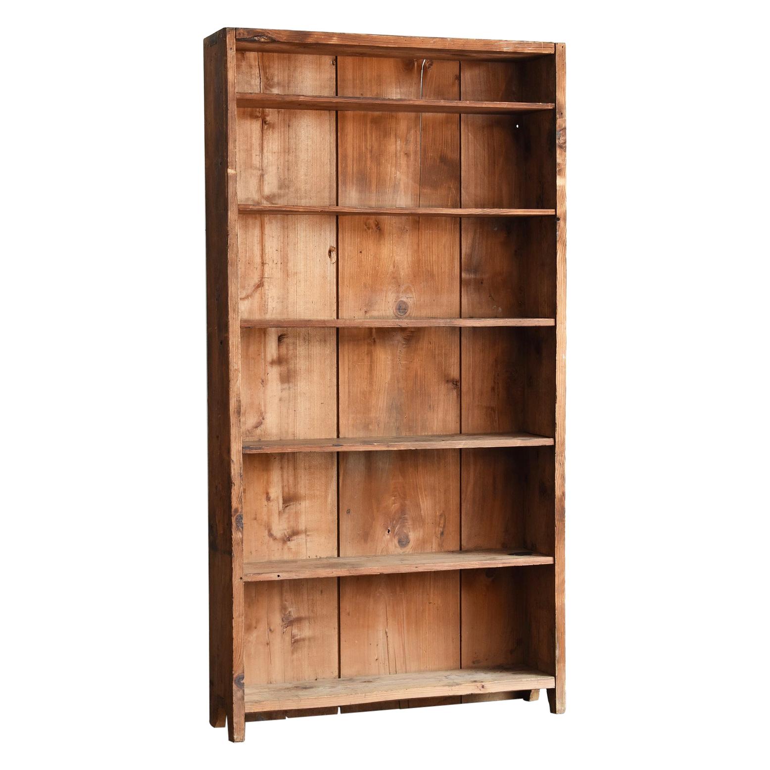 Plain wooden sale shelf