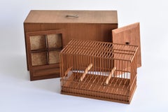 Japanese Old Small Bamboo Bird Cage / Carefully Crafted Luxury Bird Cage