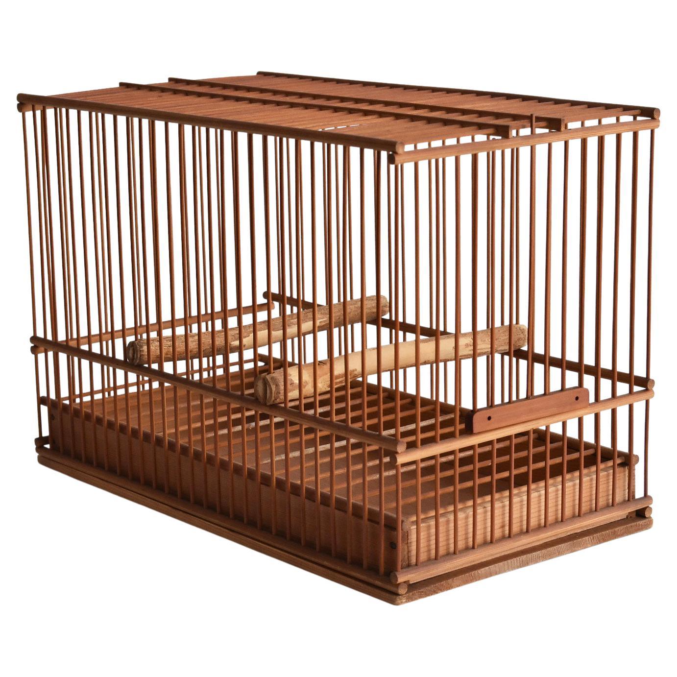 Japanese Old Small Bamboo Bird Cage / Carefully Crafted Luxury Bird Cage at  1stDibs