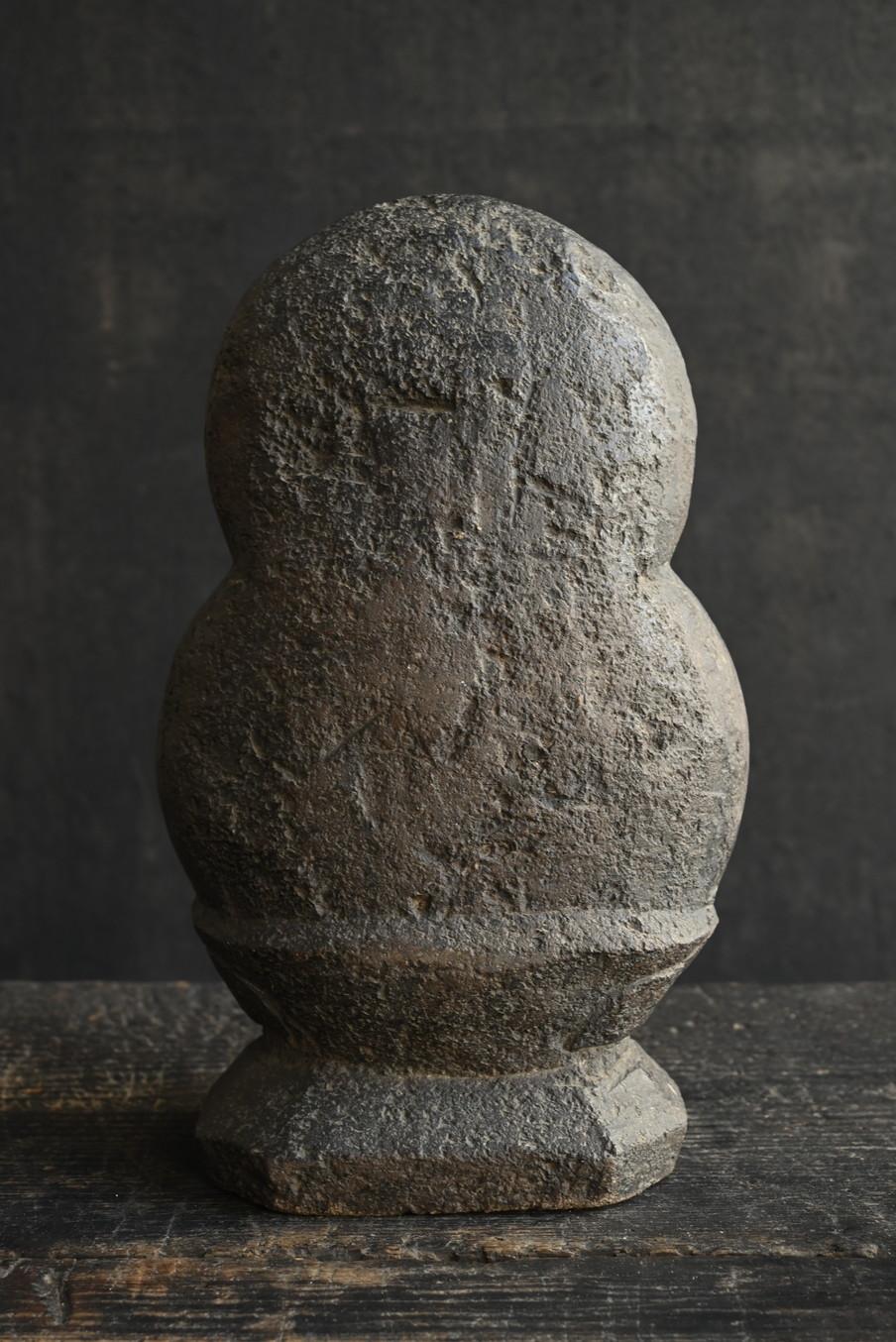 Japanese old small stone Buddha/Edo period/Tathagata(Nyorai) Buddha statue 8