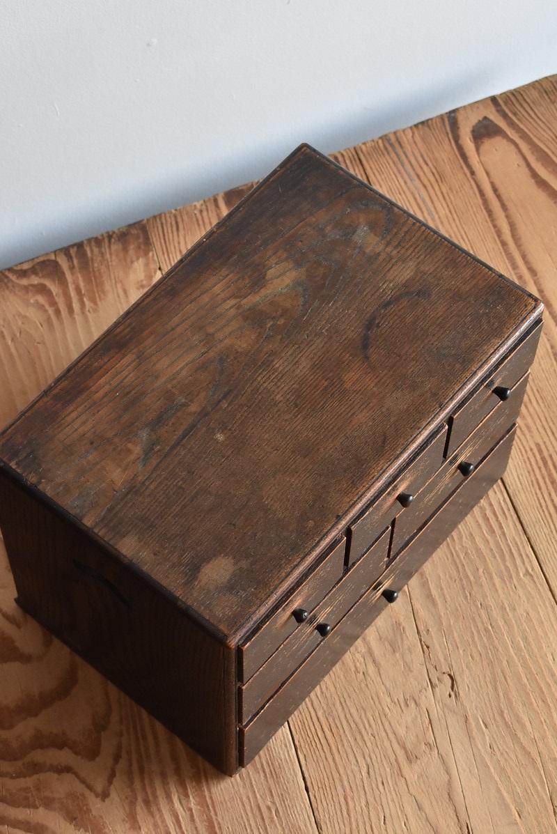 Japanese Old Small Wooden Drawer / 1912-1950 / Accessory Case/ Taisho-Showa For Sale 8