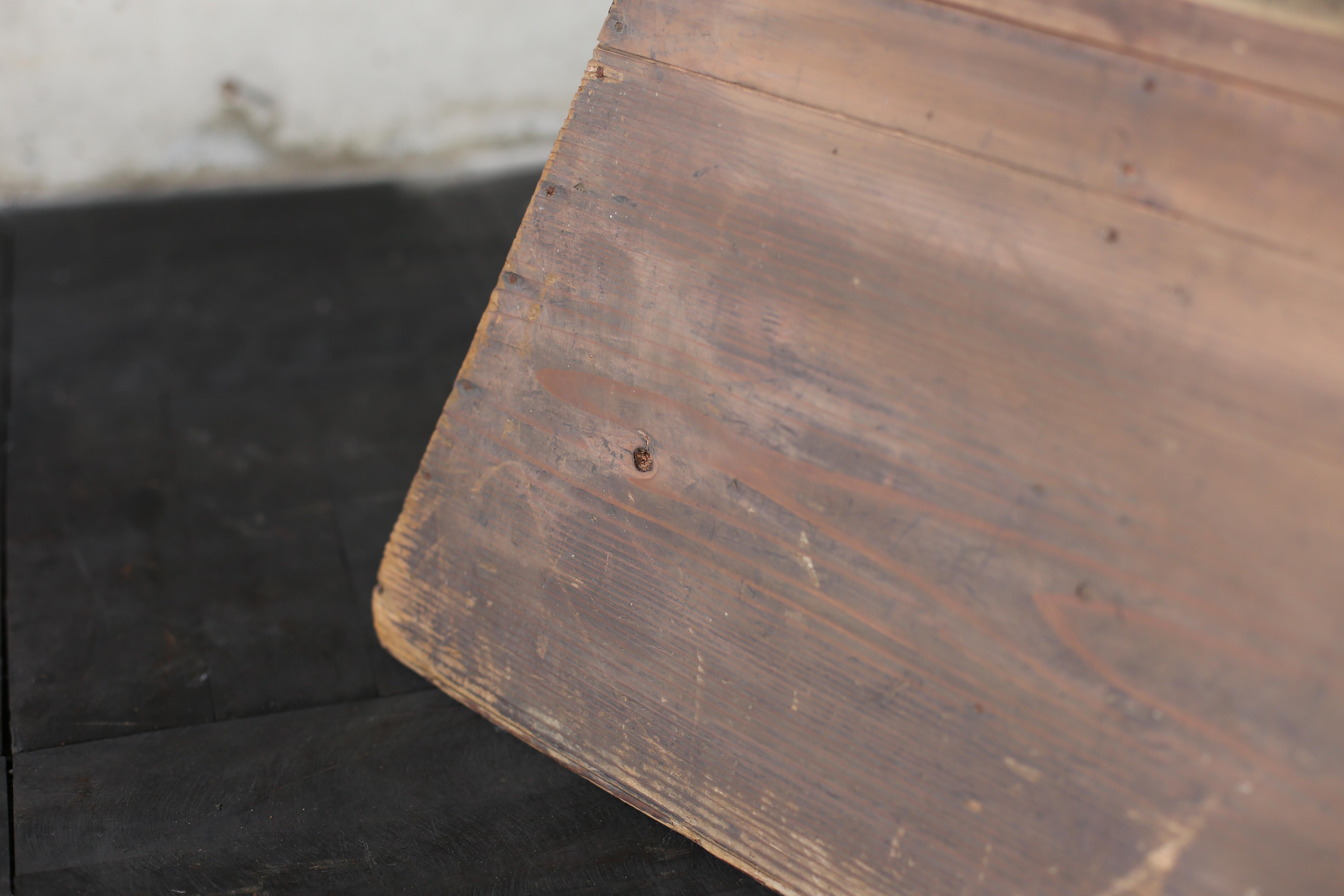 Japanese Old Stand 1860s-1920s/Antique Chair Stool Wabisabi Stepping Stone For Sale 4