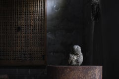 Japanese Old Stone "Elderly Priest" / Sculpture Wabi Sabi